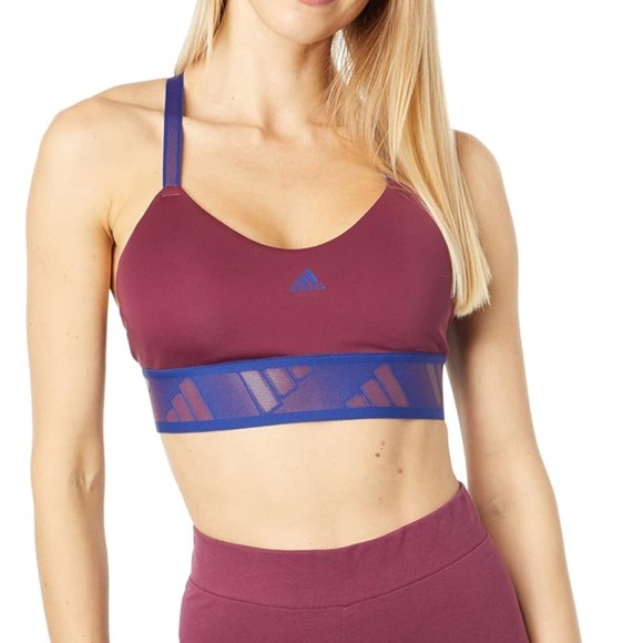 adidas All Me Adilife Bra Victory Crimson/Victory Blue - Picture 1 of 4